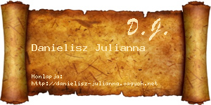 Danielisz Julianna névjegykártya
